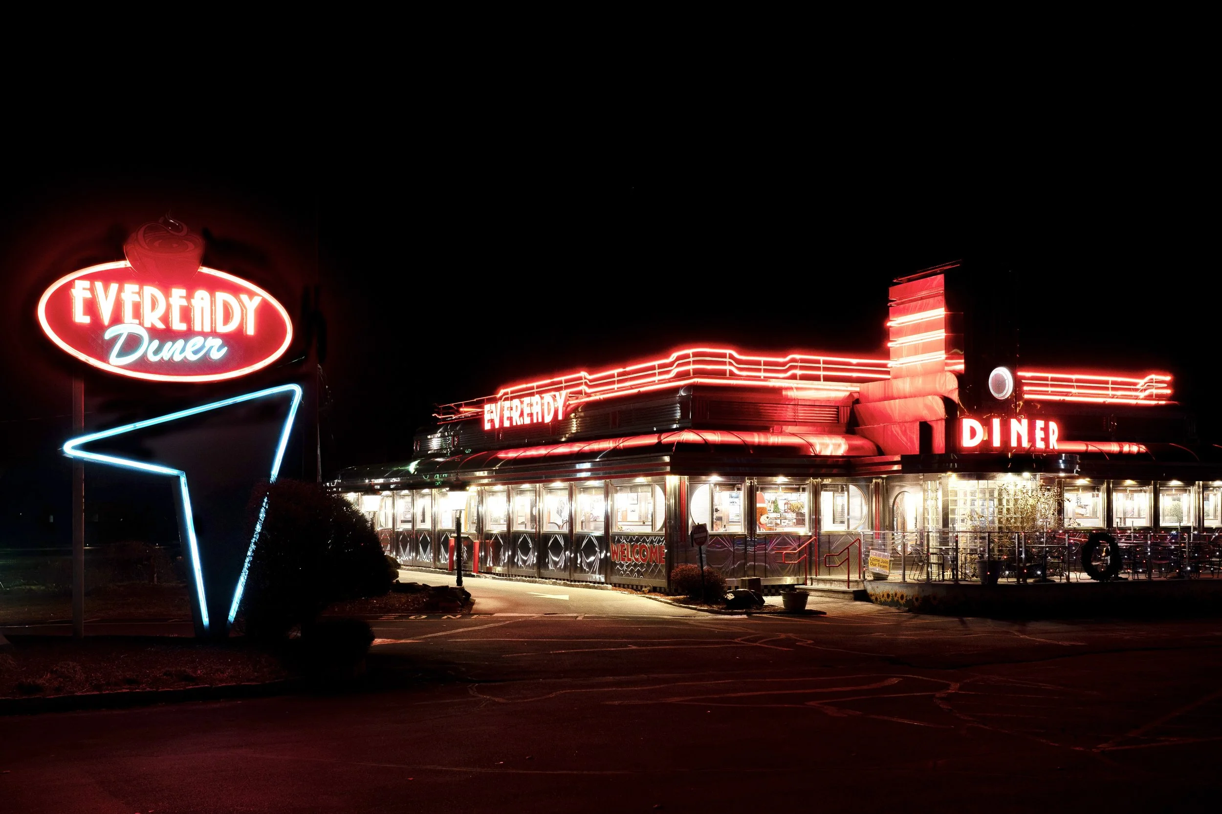 Classic Neon Diner, Hudson Valley, NY