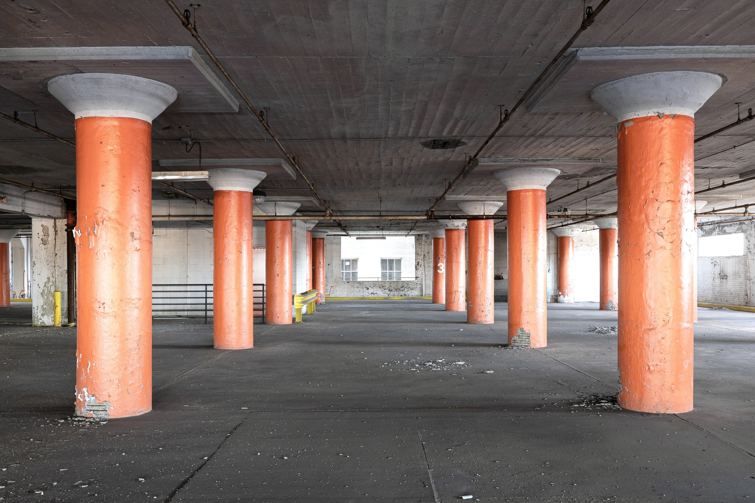 Orange Collumns. Department Store