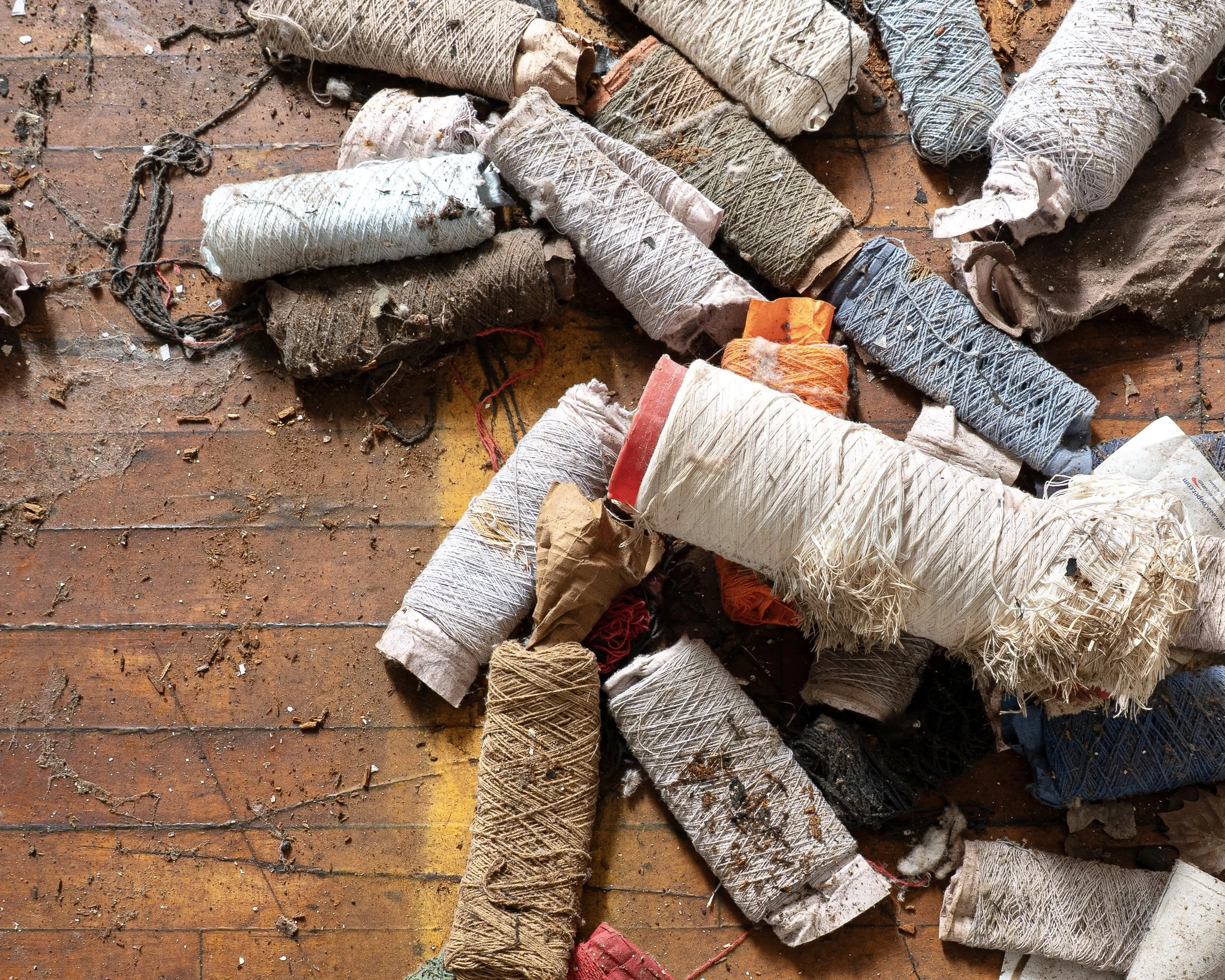 Yarn Pile. Oakdale Cotton Mill, Jamestown, NC