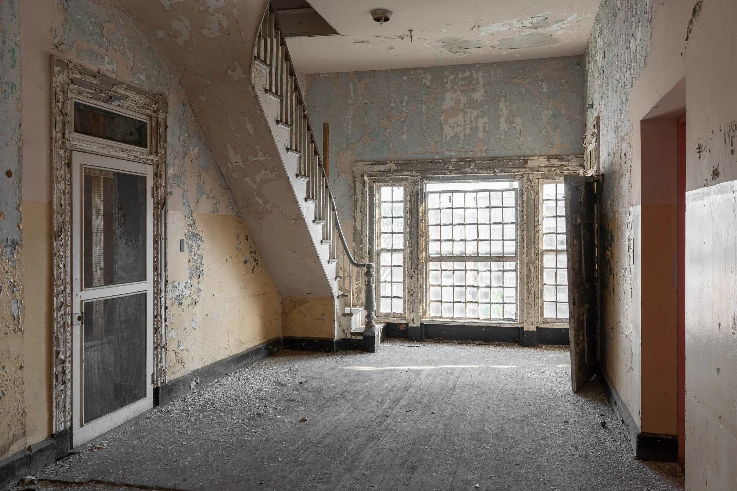 Hallway Stairs, Western State Hospital, Staunton VA