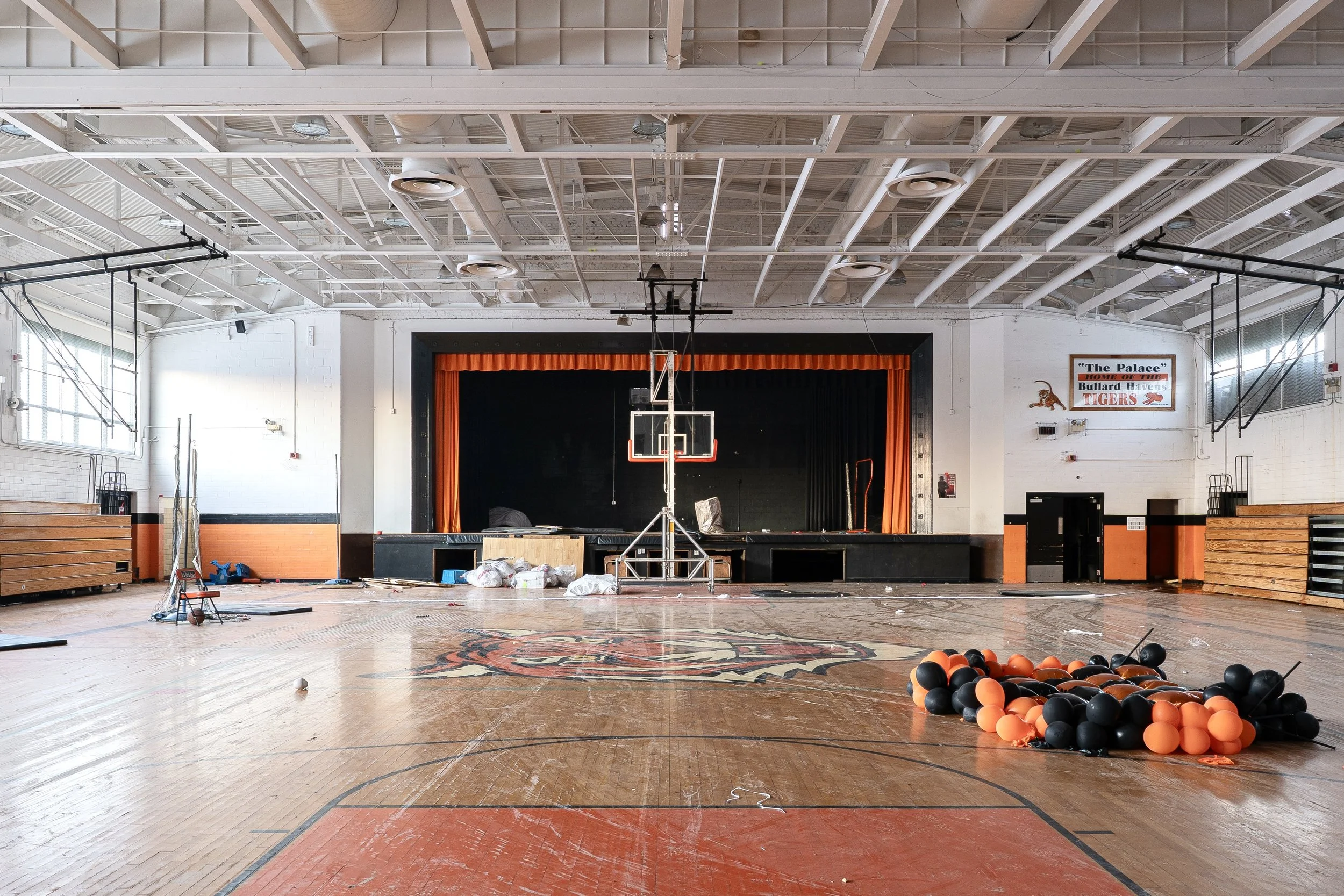 Gymnasium, Abandoned School