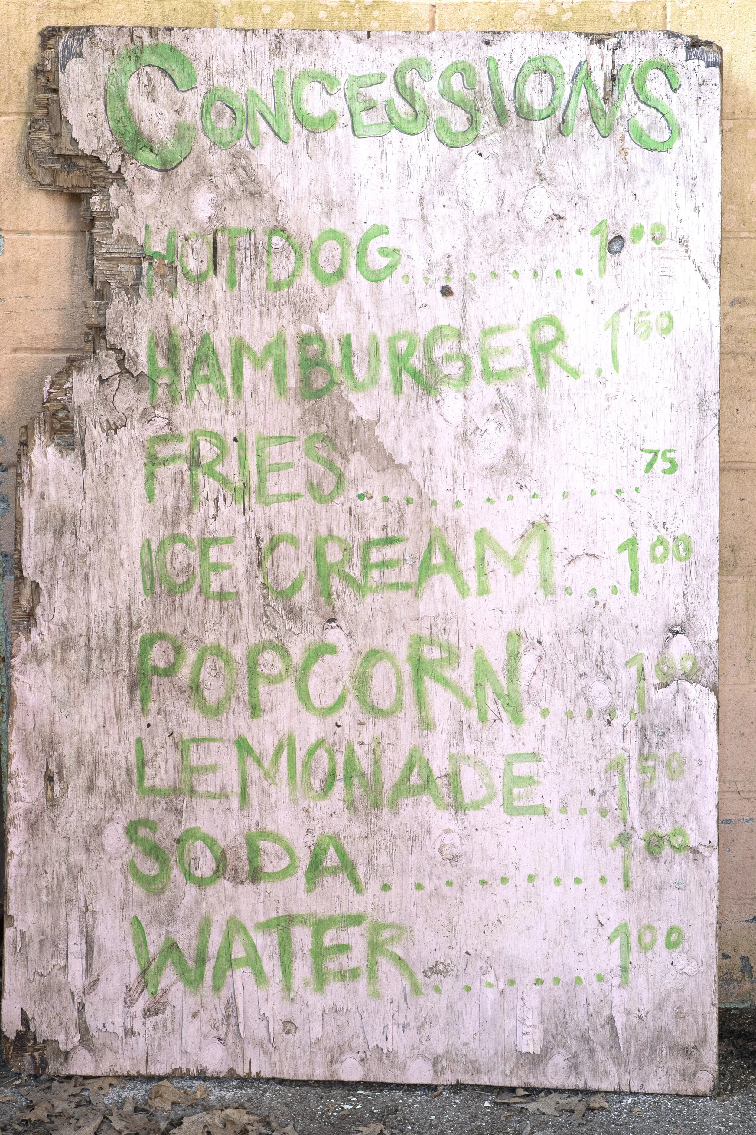 Concession Menu 
