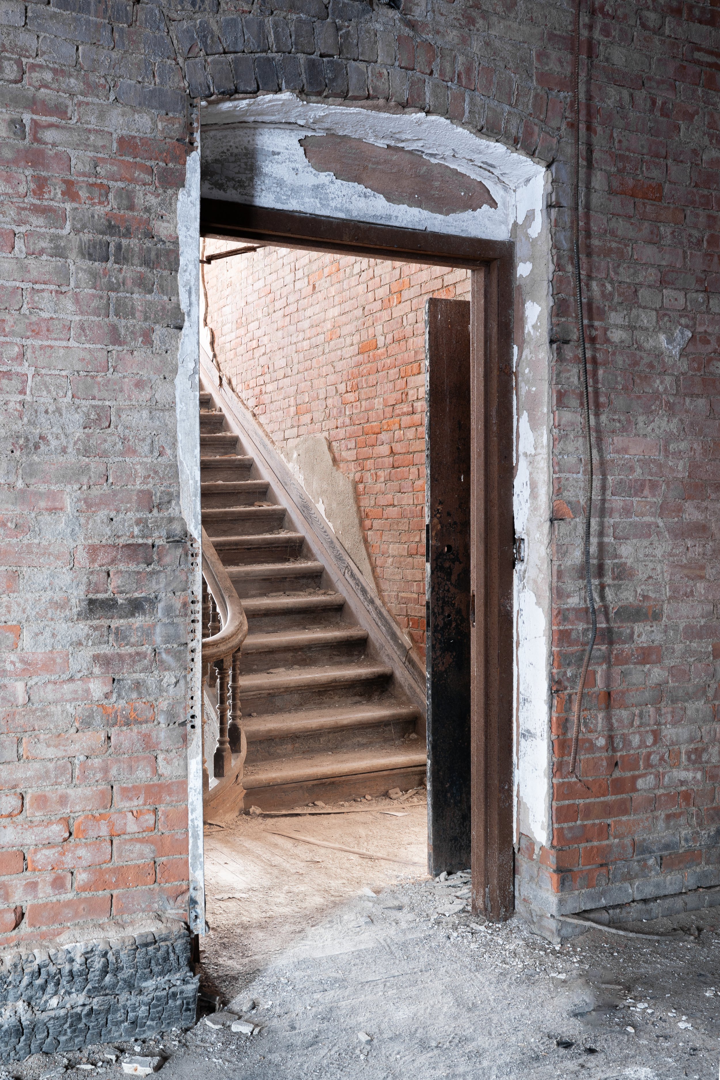 Administration Building Staircase. Hudson River State Hospital, Poughkeepsie NY
