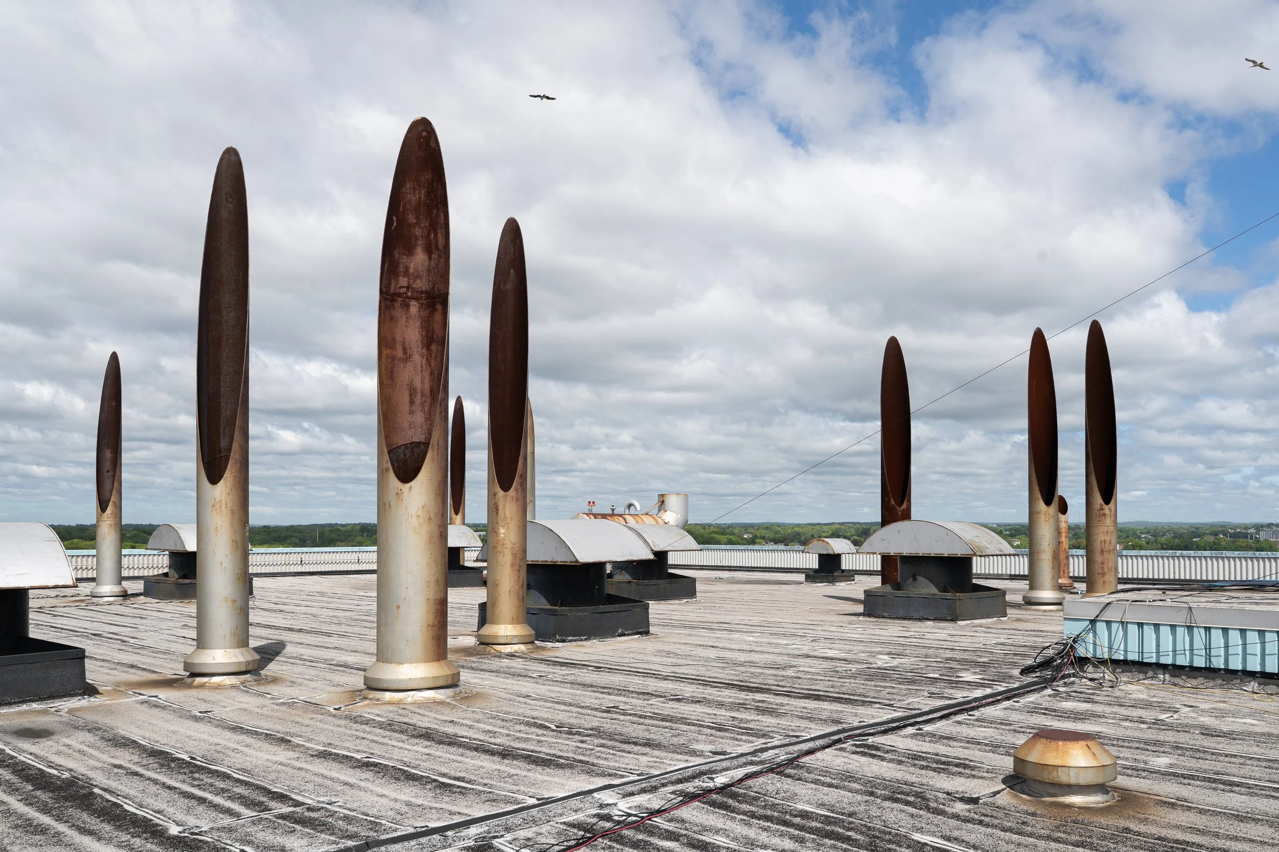 Roof Pipe Exhaust, Manressa Generating Station, Norwalk CT 