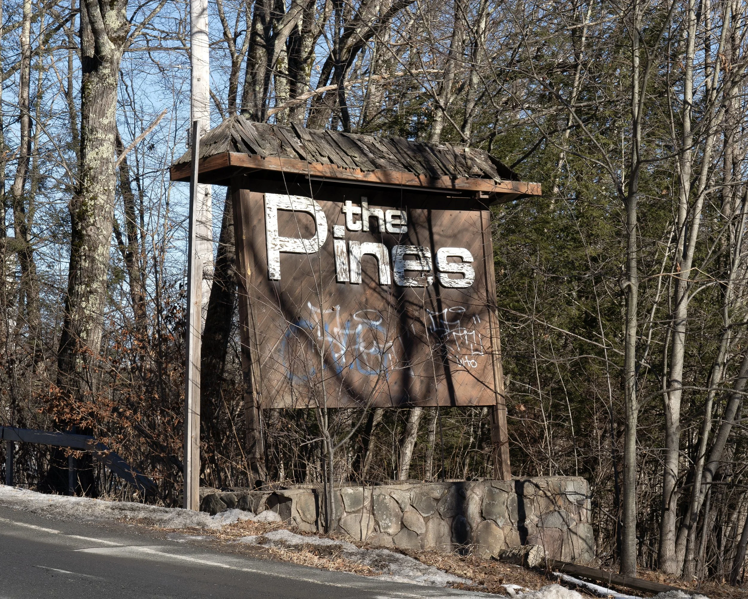 Front Sign, Pines Resort Hotel, South Fallsburg, NY