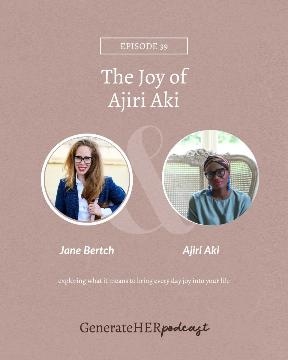Why are you saving the good china?

This week on GenerateHER podcast, I sit down with the wonderful Ajiri Aki @ajiriaki &mdash; author, founder of Madame de la Maison @madamedelamaison , and one of the most joyful humans I know in Paris - for a heart