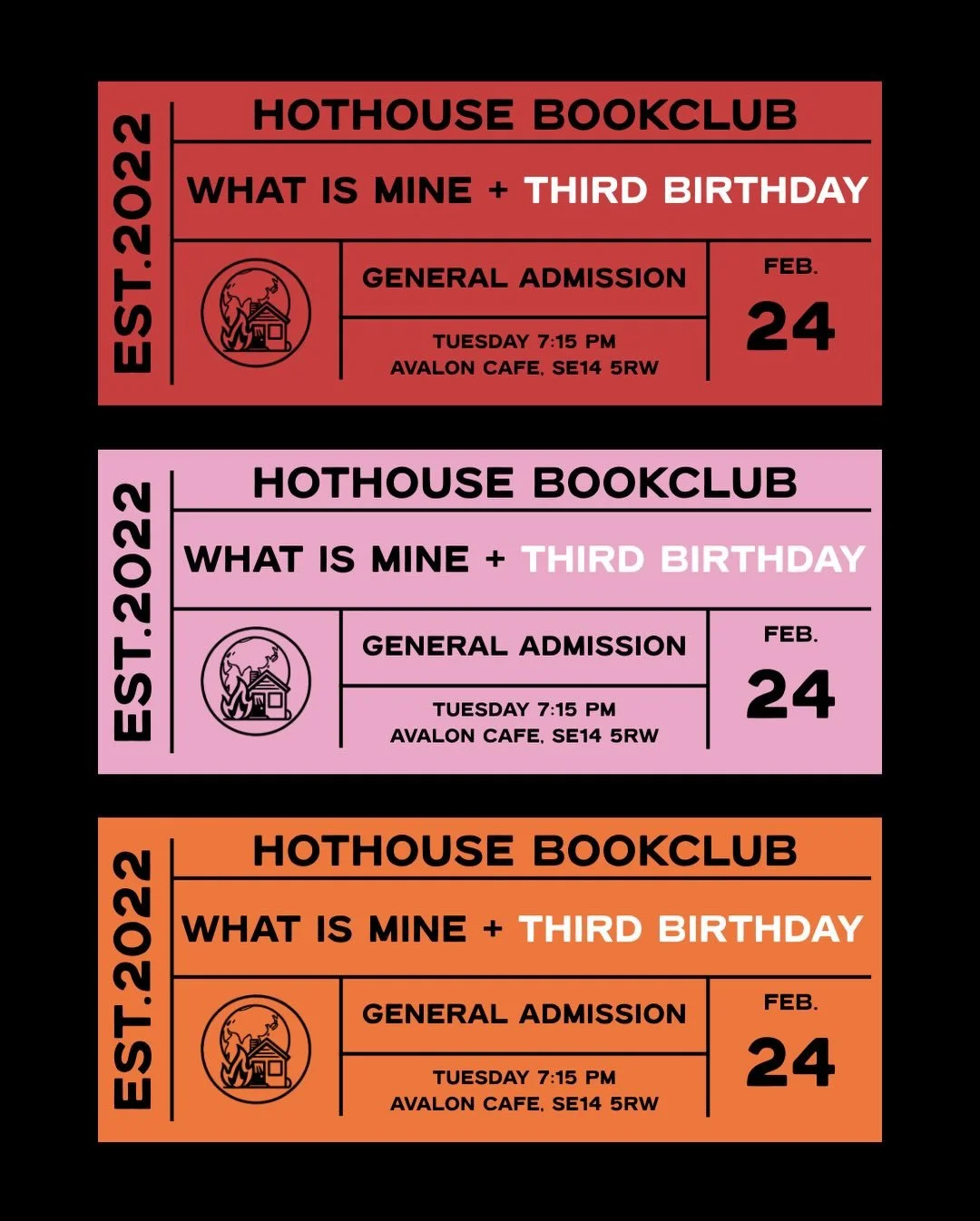 WE&rsquo;RE SO BACK‼️📚🔥

Come to the next hothouse bookclub event at Avalaon Cafe in Bermondsey, where it all began!

On Tuesday, 24 February, we will celebrate three years of the bookclub with a vegetarian potluck and a discussion about &lsquo;Wha