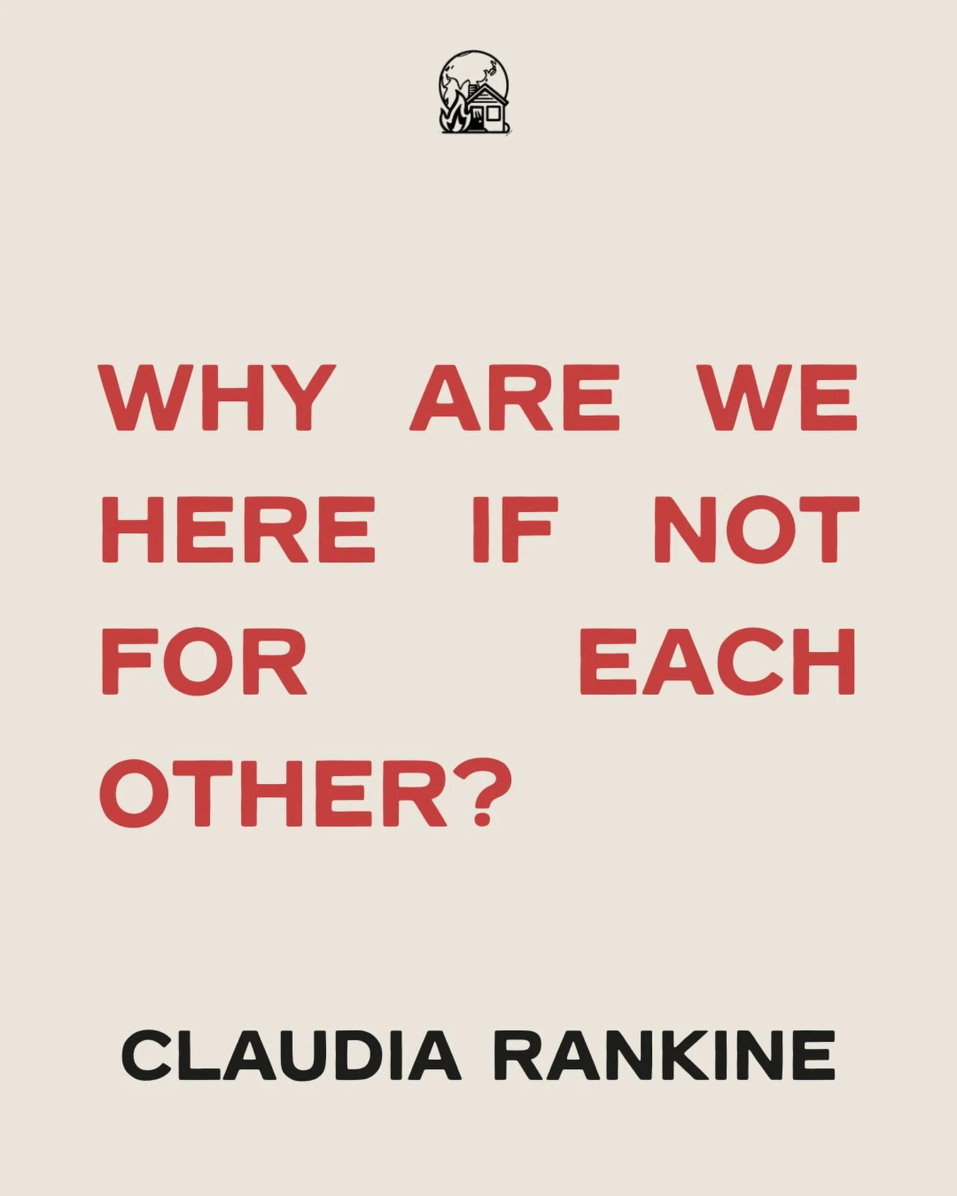 From Claudia Rankine&rsquo;s &lsquo;Don&rsquo;t let me be lonely&rsquo; the book where she first developed the American lyric form: a combination of poetry, lyrical essay, photography and visual art. 

&ldquo;Don't Let Me Be Lonely is Rankine's medit