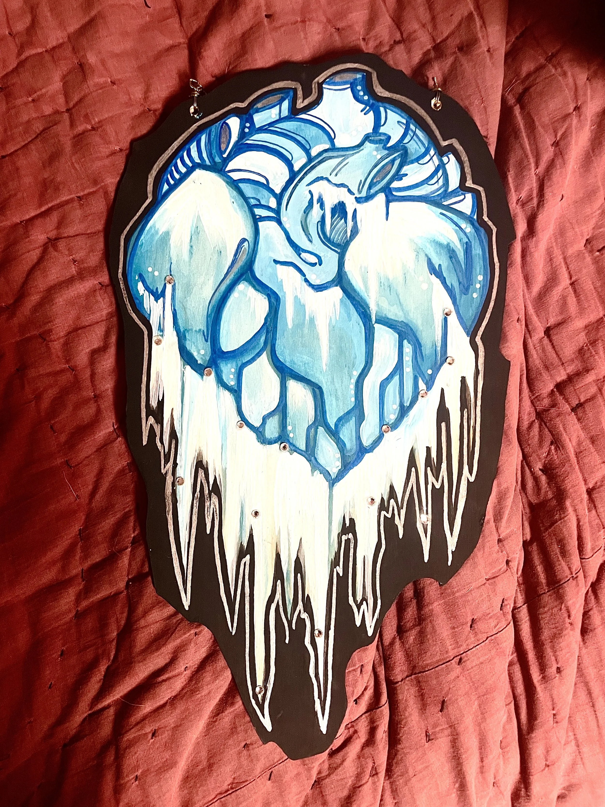 Wooden frozen heart
