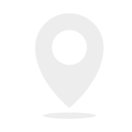 Icon of a location pin marker with a shadow below it