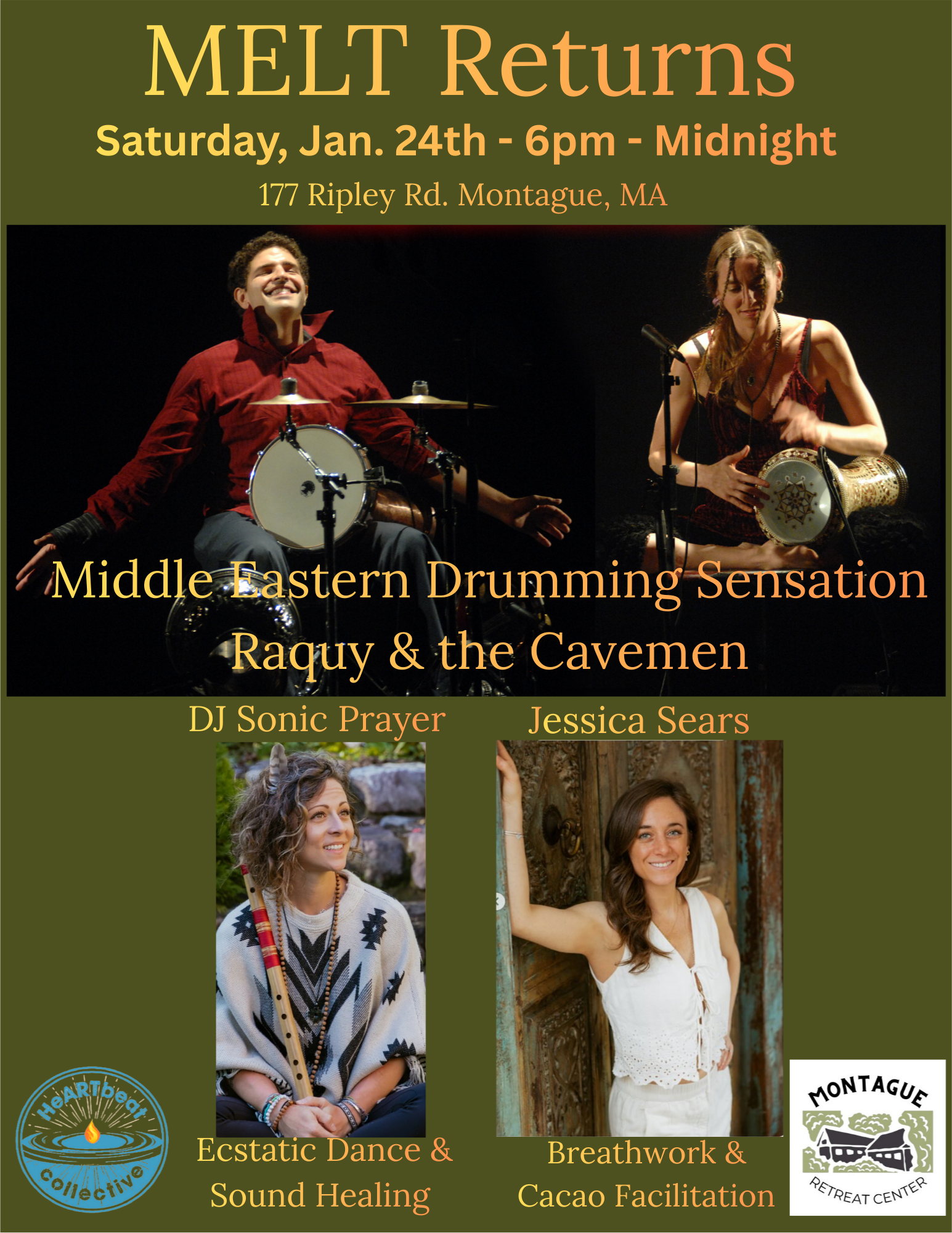 MELT w/ Raquy &amp; the Cavemen, DJ Sonic Prayer &amp; Jessica Sears of Seikrid