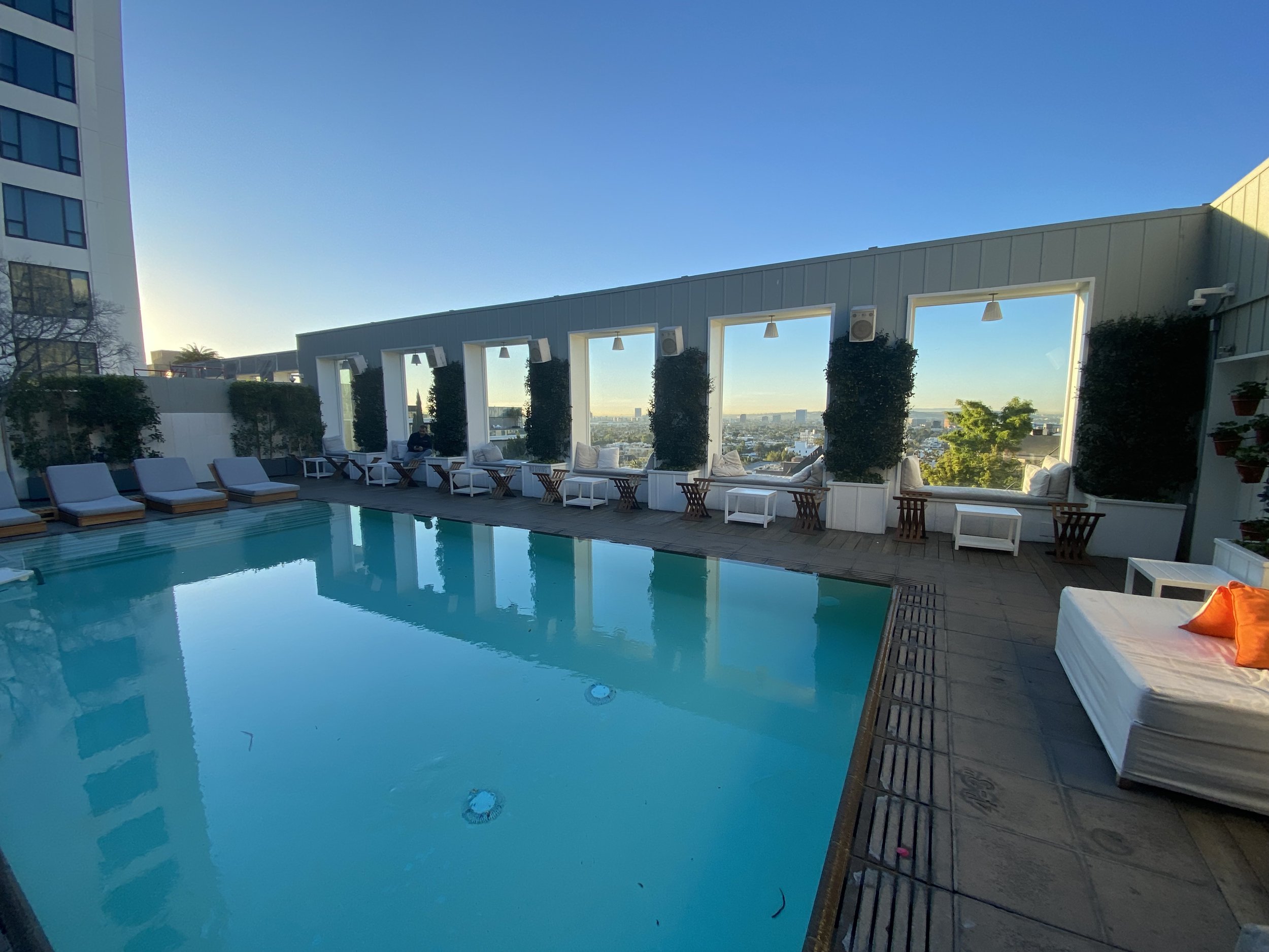 Skybar Pool and Lounge at the Mondrian Hotel