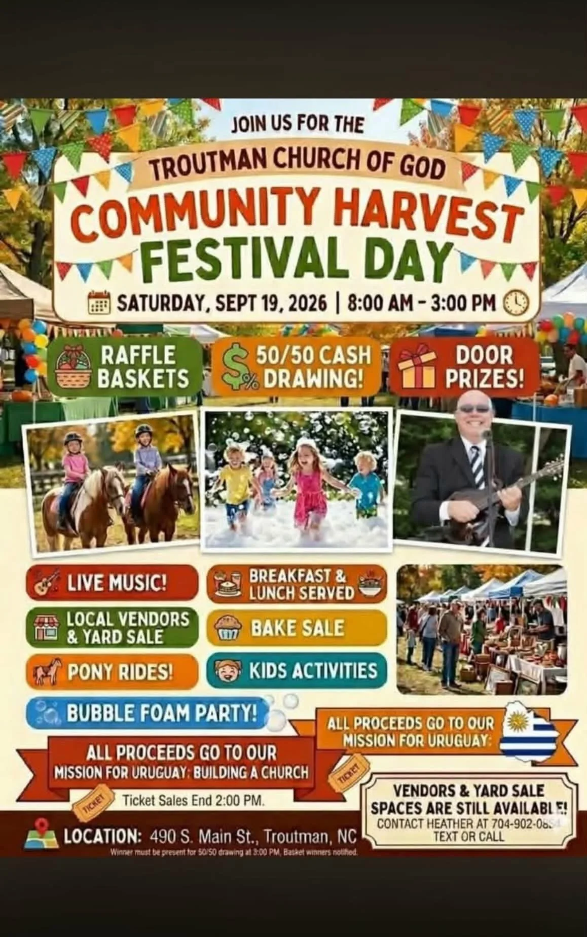 Troutman Church of God Community Harvest Festival Day