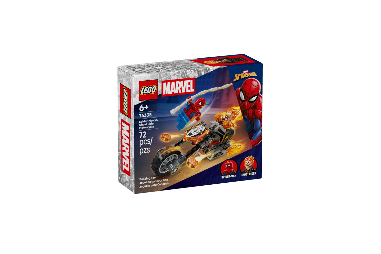 Spider-Man vs. Ghost Rider Motorcycle / 76335 - NEW
