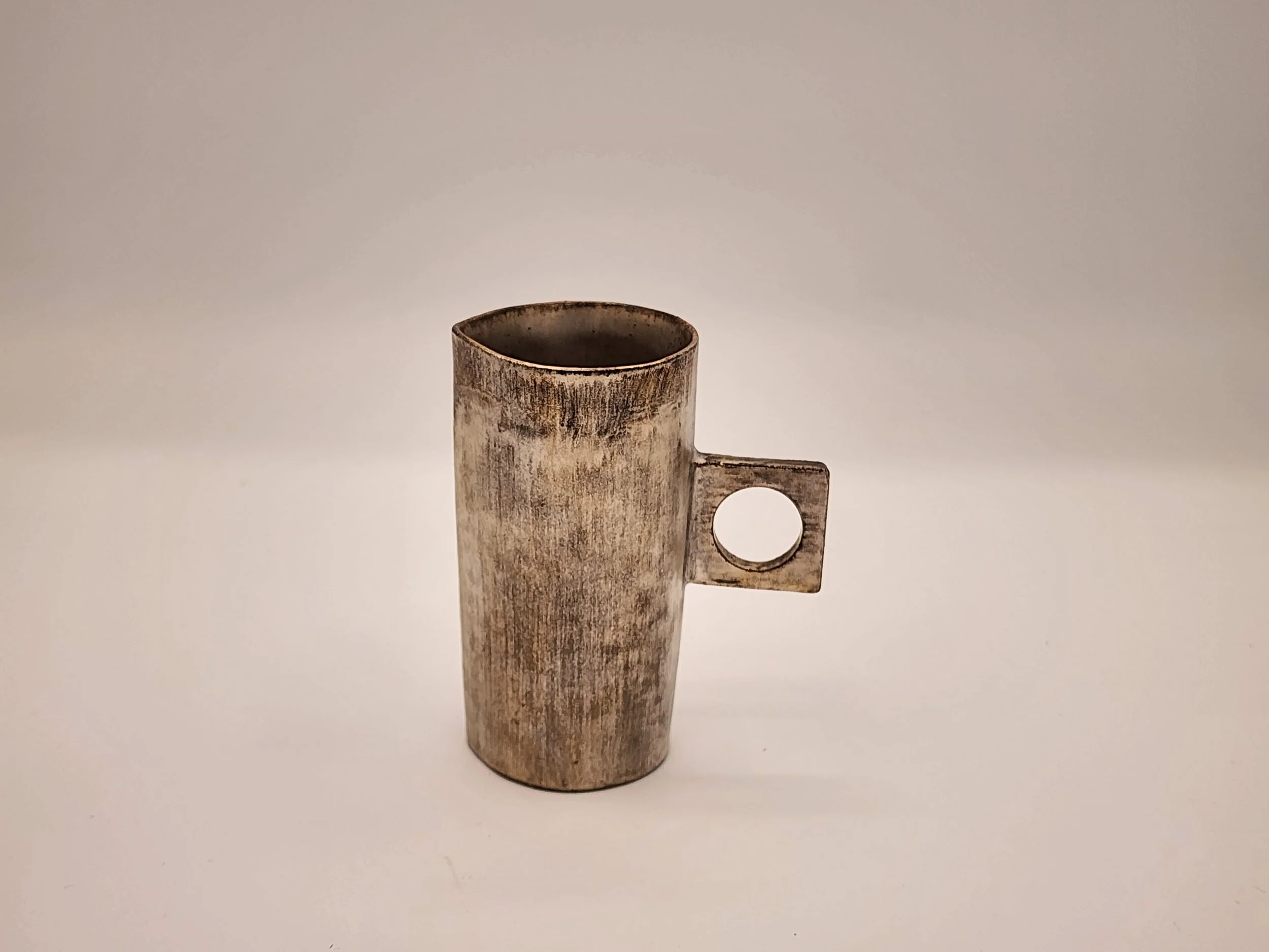 Silver Metallic Shot-Cup by Masanobu Ando