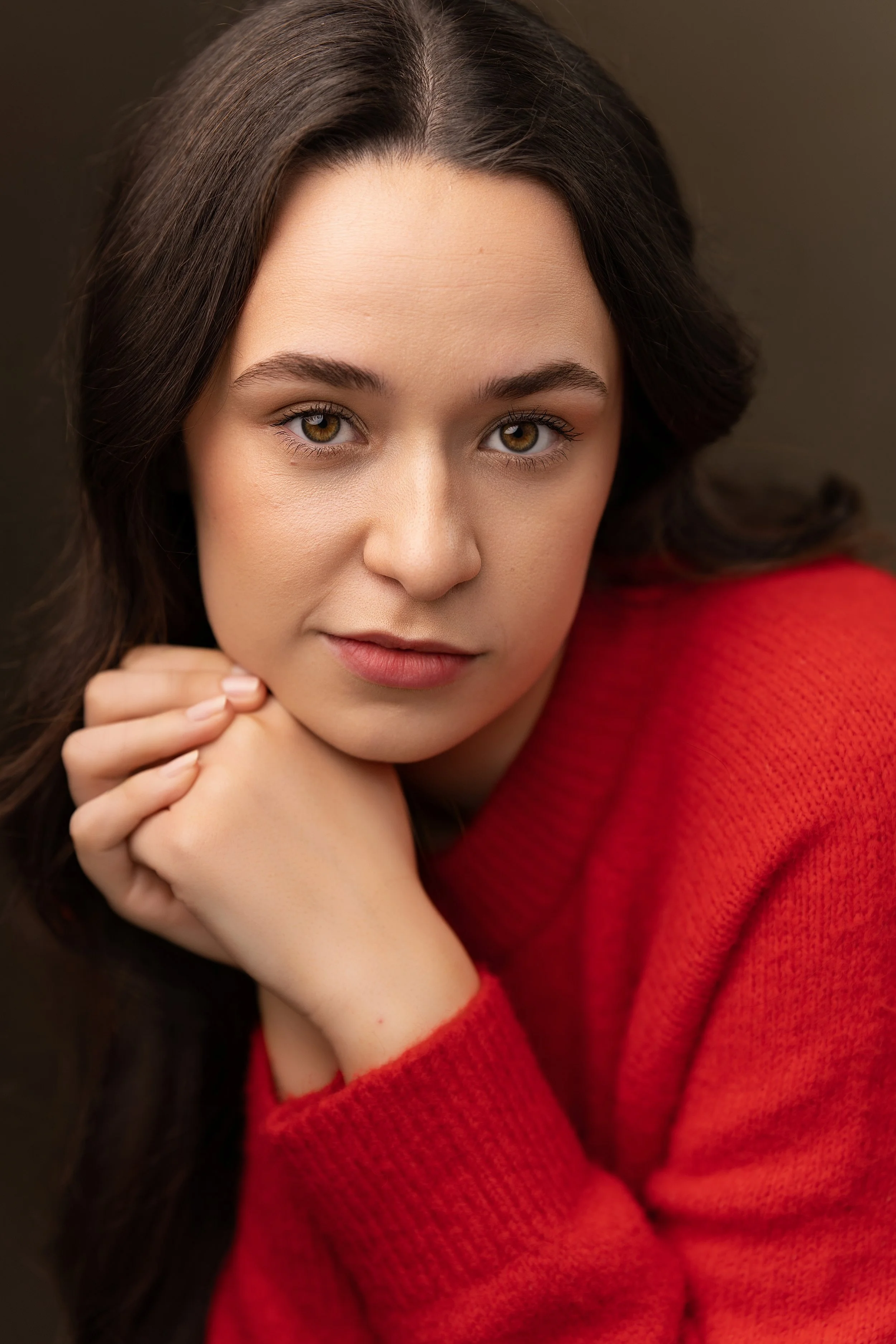 Professional female headshot portrait with a natural smile, photographed by Zsolt Santa Photography in Canterbury, Kent, UK