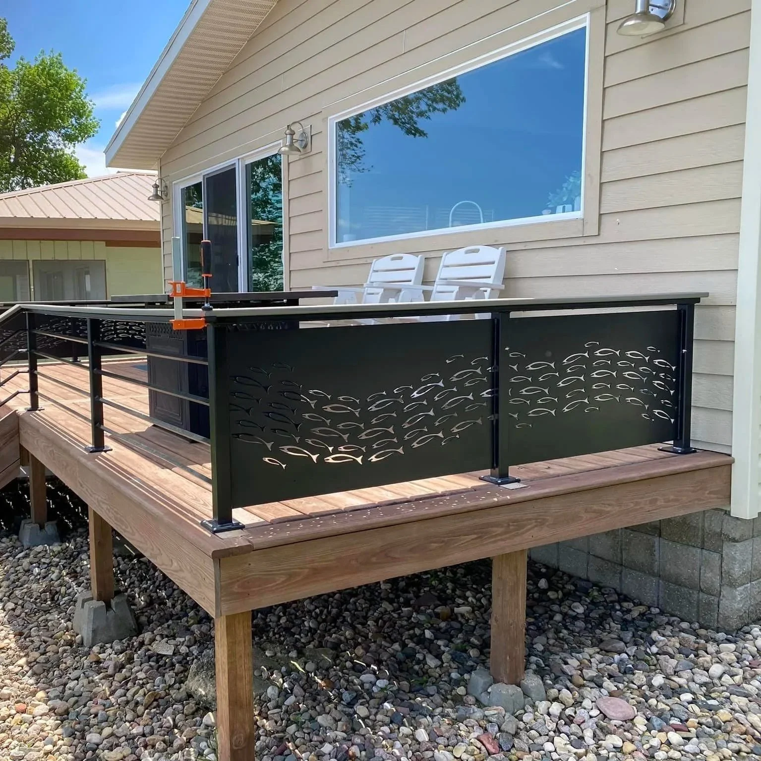 Plasma Cut – Fish Railing Panel