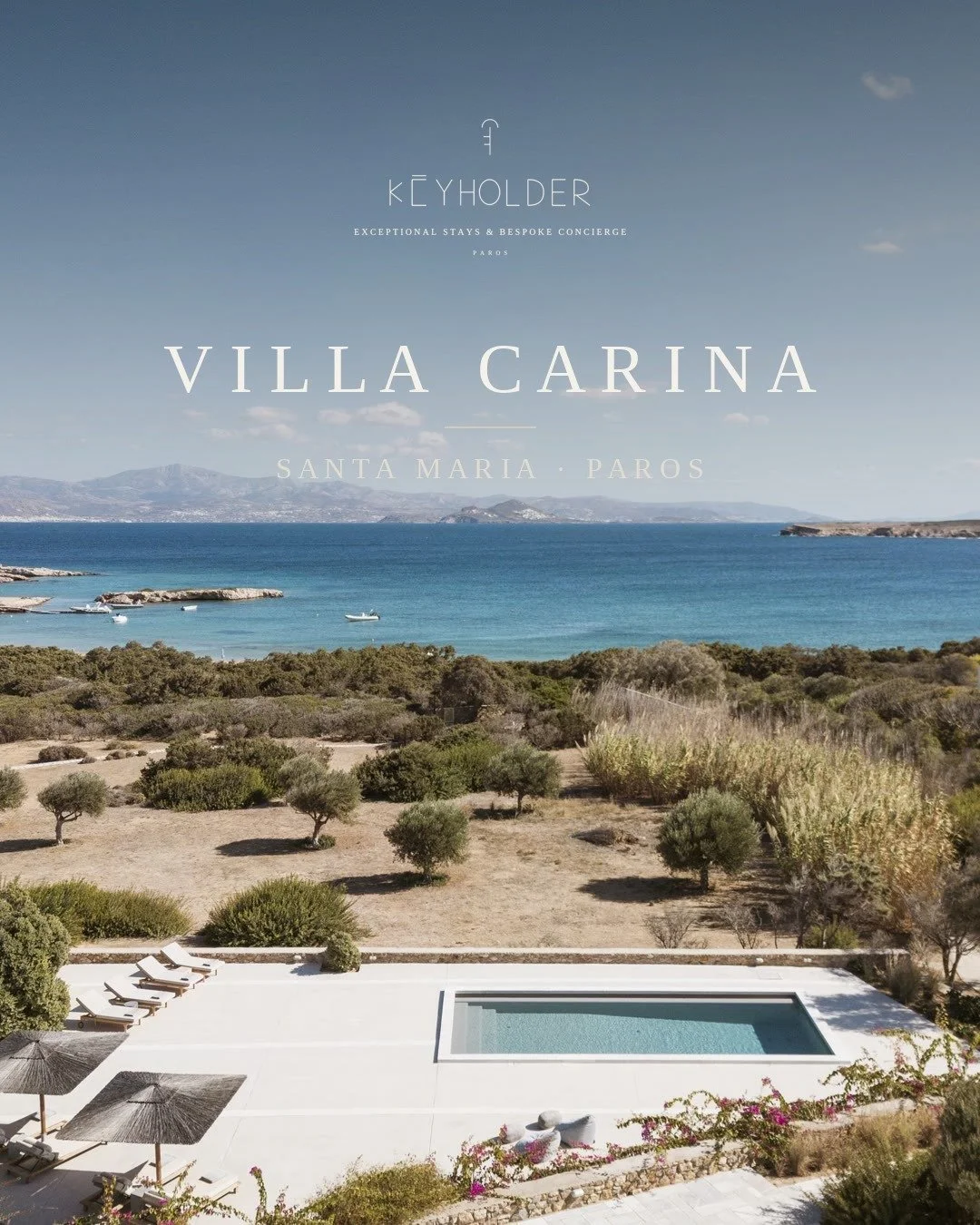 VILLA CARINA &middot; Santa Maria
The bay from above, the pool under a rising moon. Five easy bedrooms by Santa Maria.
Sleeps 10 &middot; 5 bedrooms
The key is waiting &rarr; keyholderparos.com/villa-carina
#Keyholderparos #paros #concierge #villaren