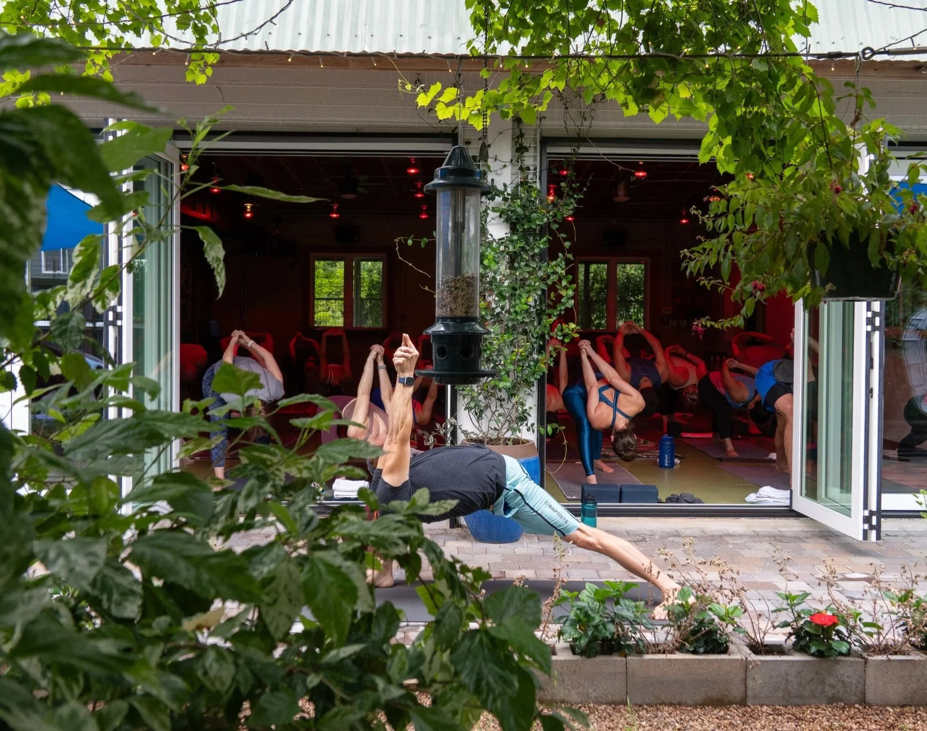 Indoor Outdoor Yoga Room