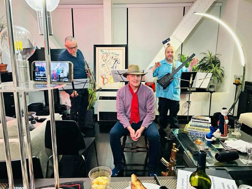 Peter Oswald (trumpet), Robert C. Ford (poet) &amp; Gene Pritsker (guitar)