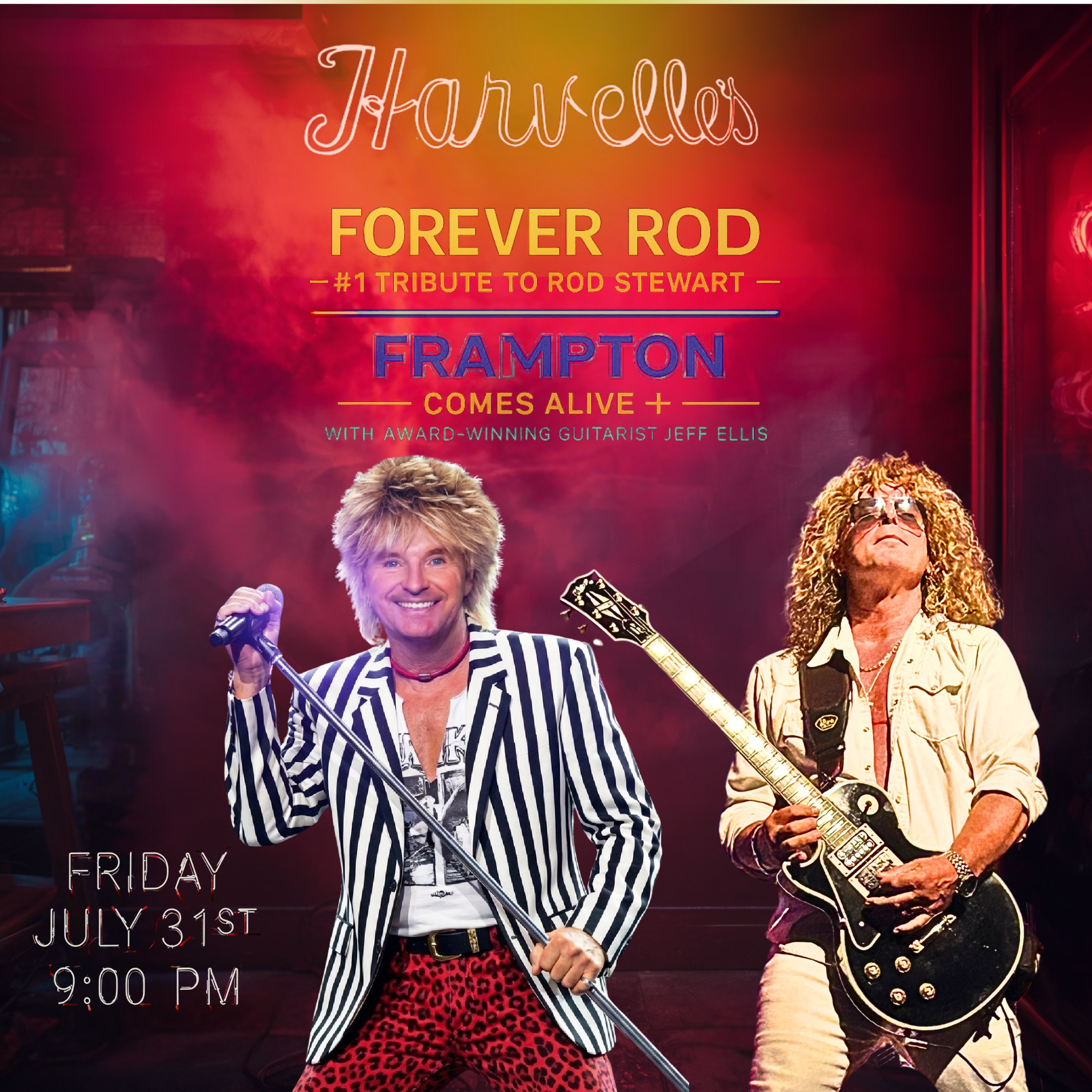 Rock Legends Live: A Tribute to Rod Stewart & Peter Frampton | Harvelle's Long Beach, CA