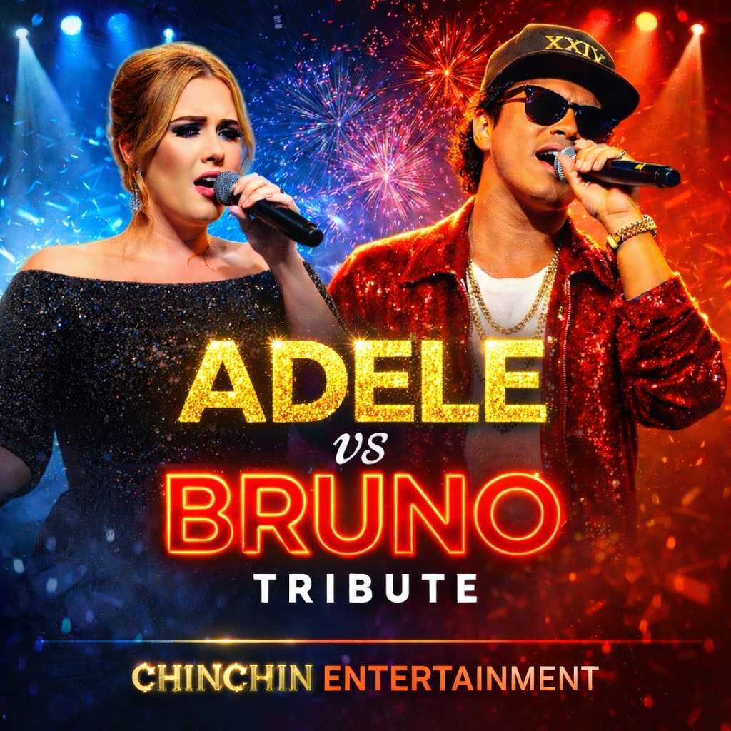 Adele vs Bruno (Bruno Mars) Tribute | Tustin, CA