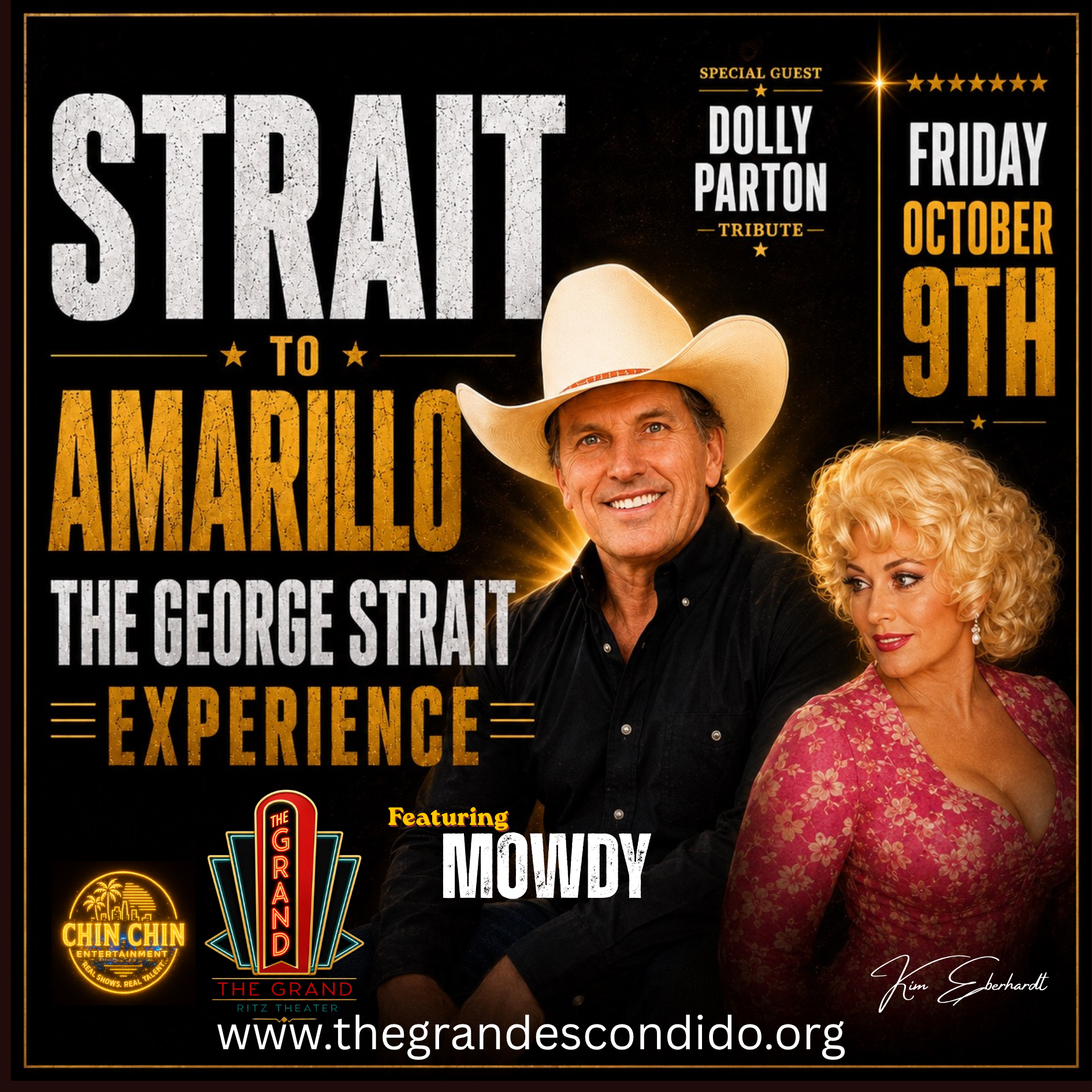 Strait to Amarillo - George Strait Tribute &amp; Special Guest Dolly Parton Tribute - Escondido CA