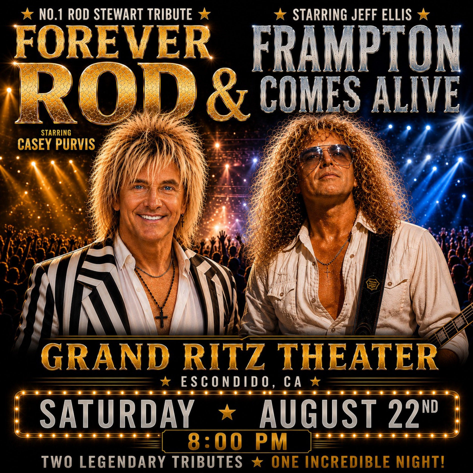 FOREVER ROD - The Ultimate Rod Stewart Tribute | The Grand Ritz Theater | Escondido CA