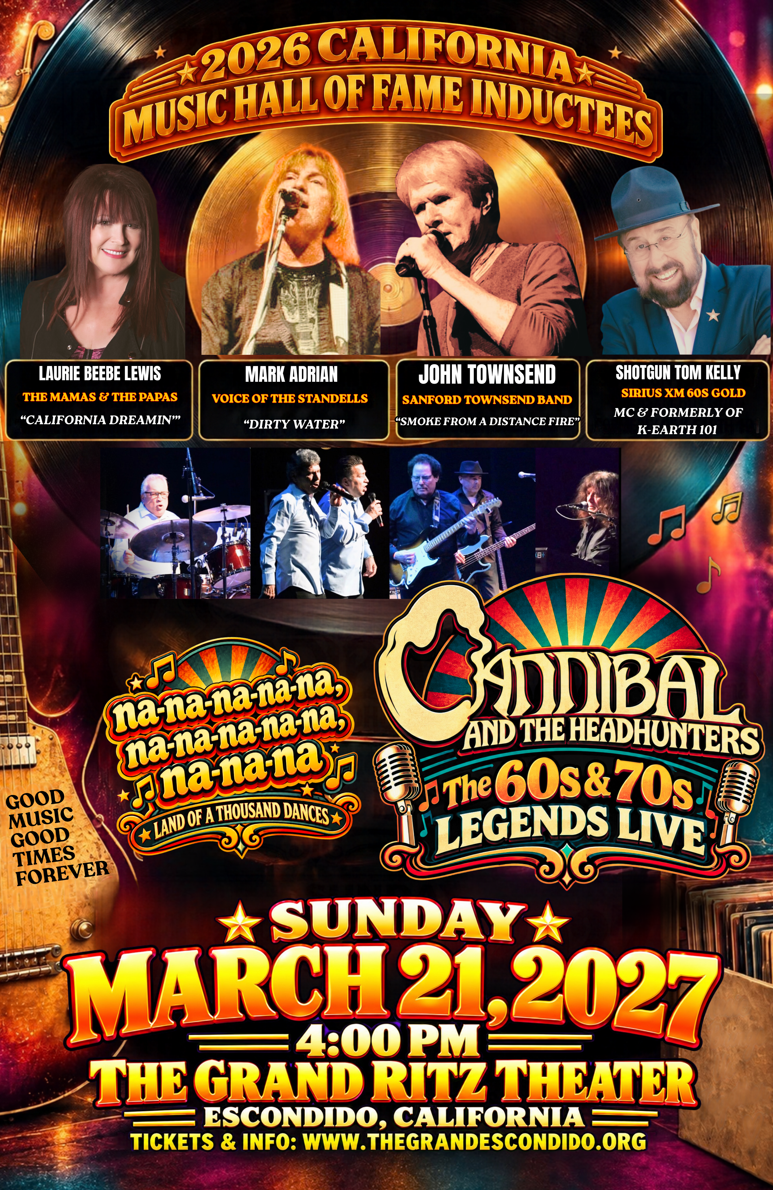 The 60's & 70's Legends Live Escondido CA