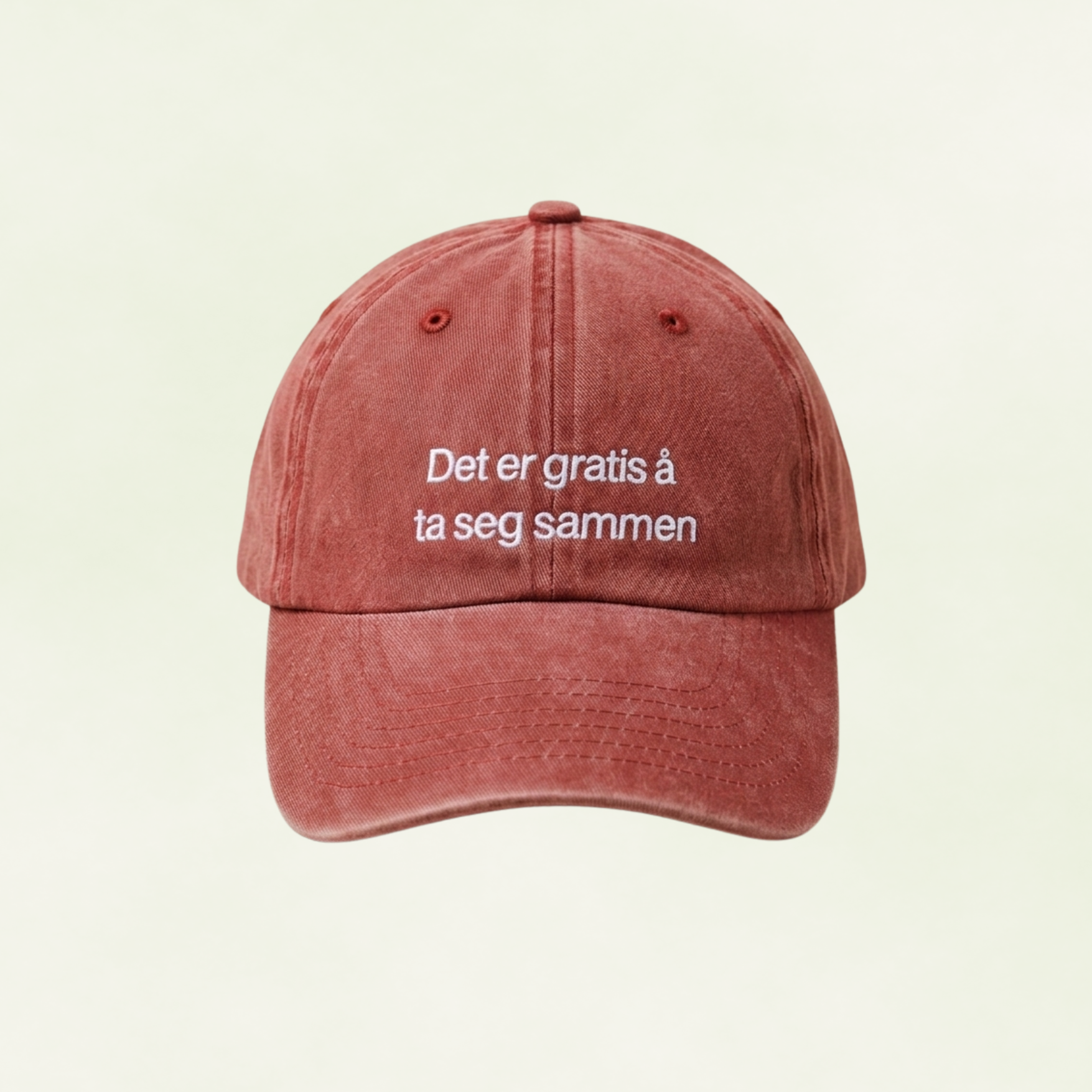 Brodert caps - Vintage red