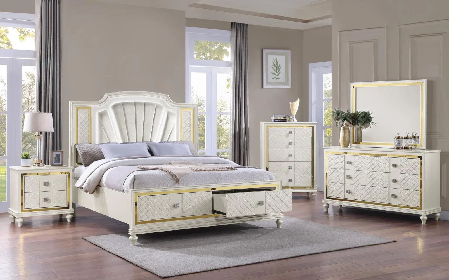 Glory  5 Piece Bedroom Set
