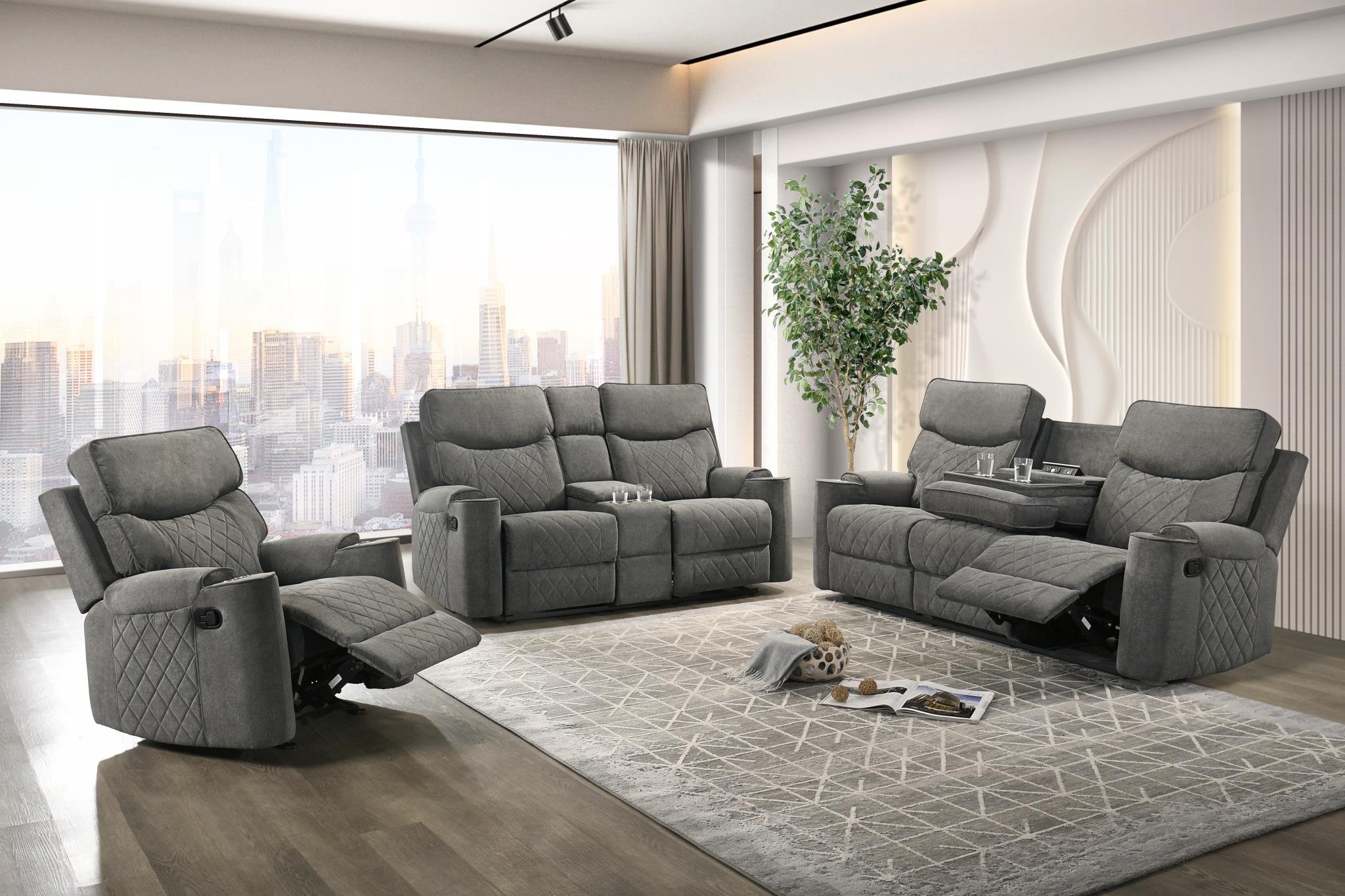 Brande Manual Reclining Set