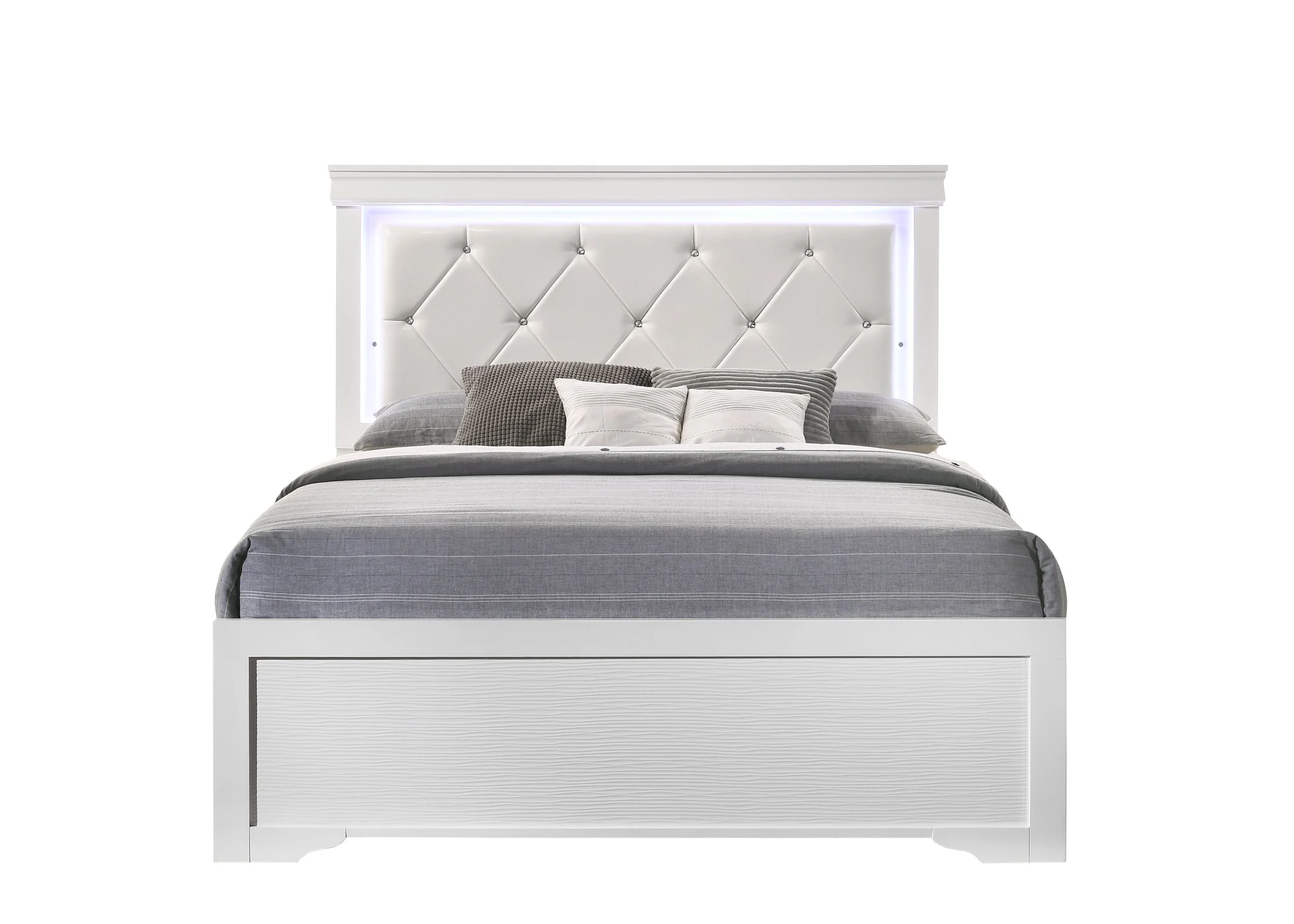 Nora Black Bedroom Collection White