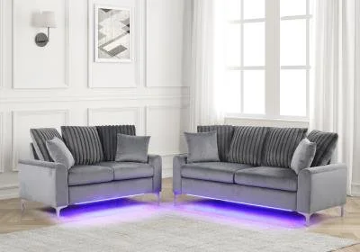 Melina LED Sofa and Loveseat