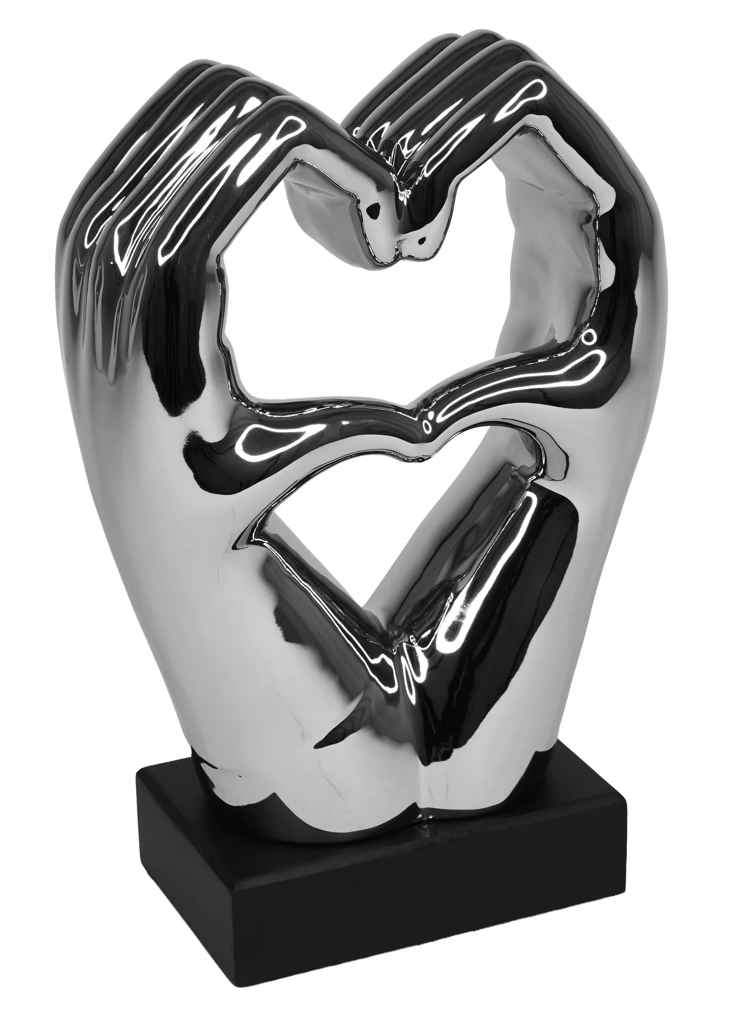 Heart Hands Sculpture