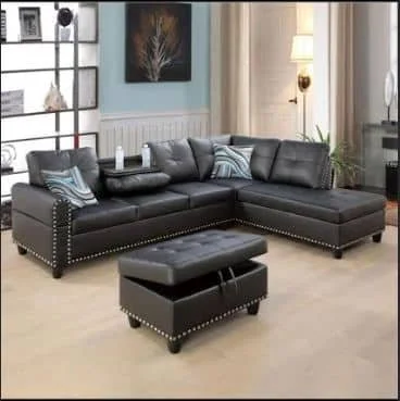 Jojo Sectional with drop Down Cup Holder 6 Colors