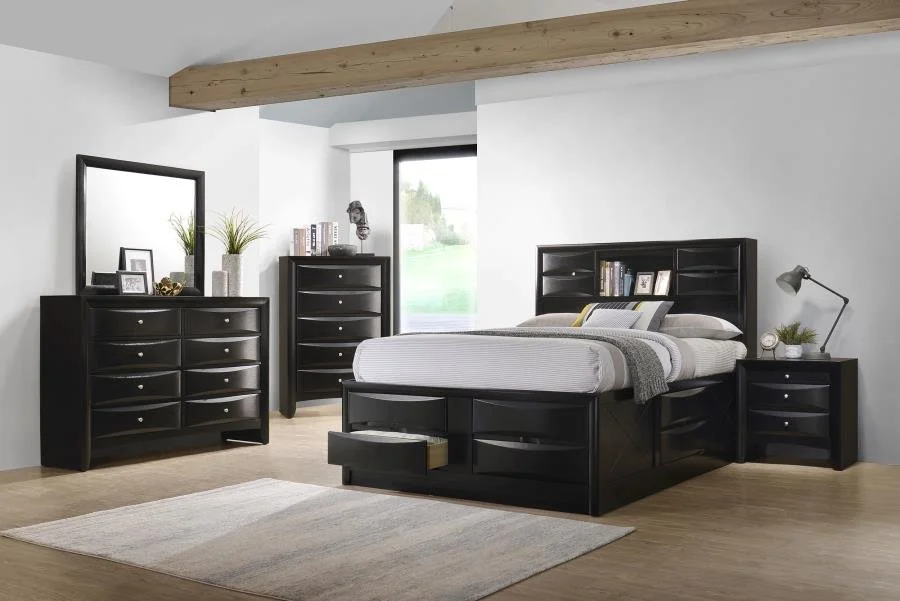 Briana Storage Bedroom Set Black
