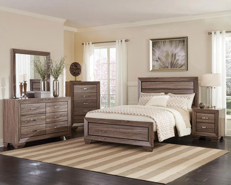 Kauffman Bedroom Collection Washed Taupe