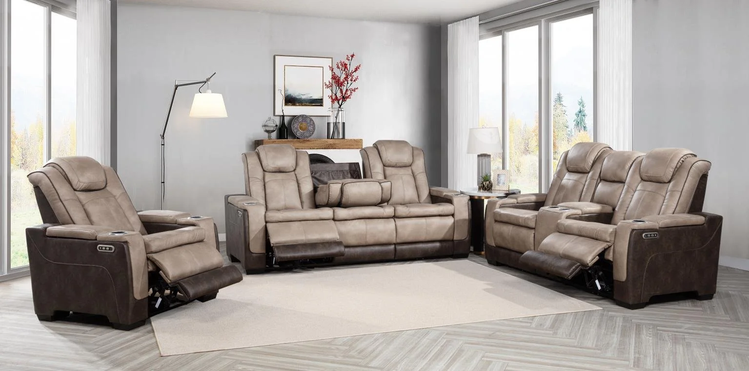Janet Reclining Sofa Loveseat and Recliner Set