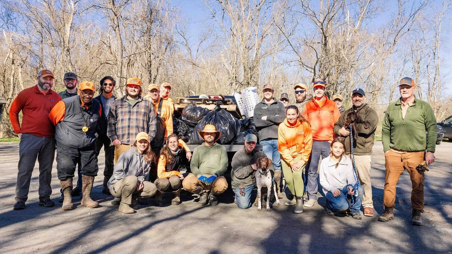 Every spring, our Potomac Chapter takes a day to pick up trash around the McKee-Besher Wildlife Management Area. We are very fortunate to have the land available to us to train our dogs and hunt. It&rsquo;s the very least we can do to say Thank You @