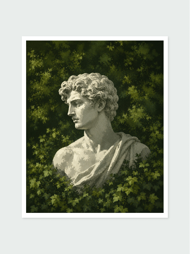 His Garden Portrait