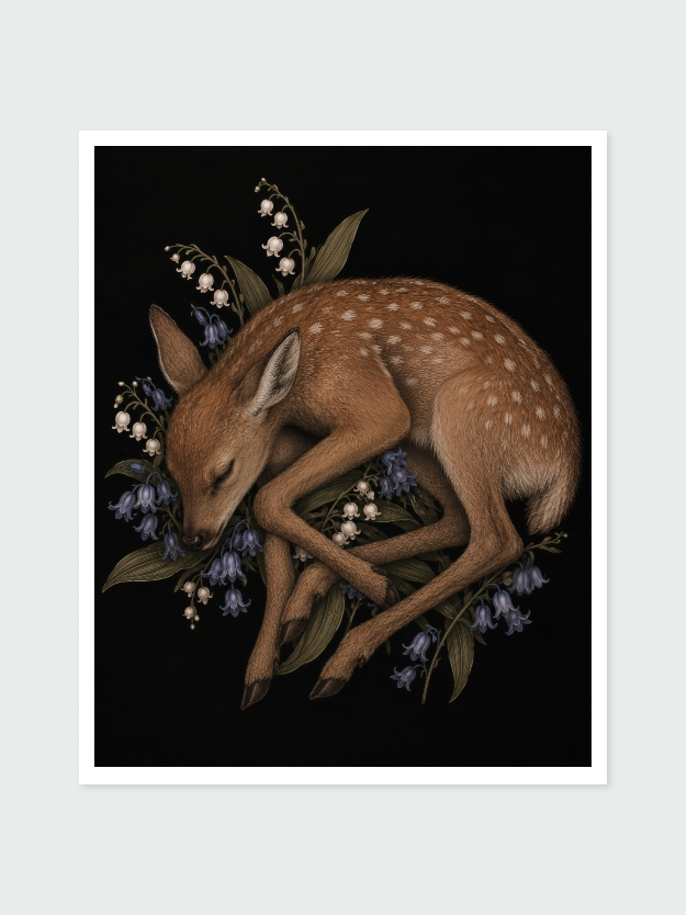 A Fawn At Rest