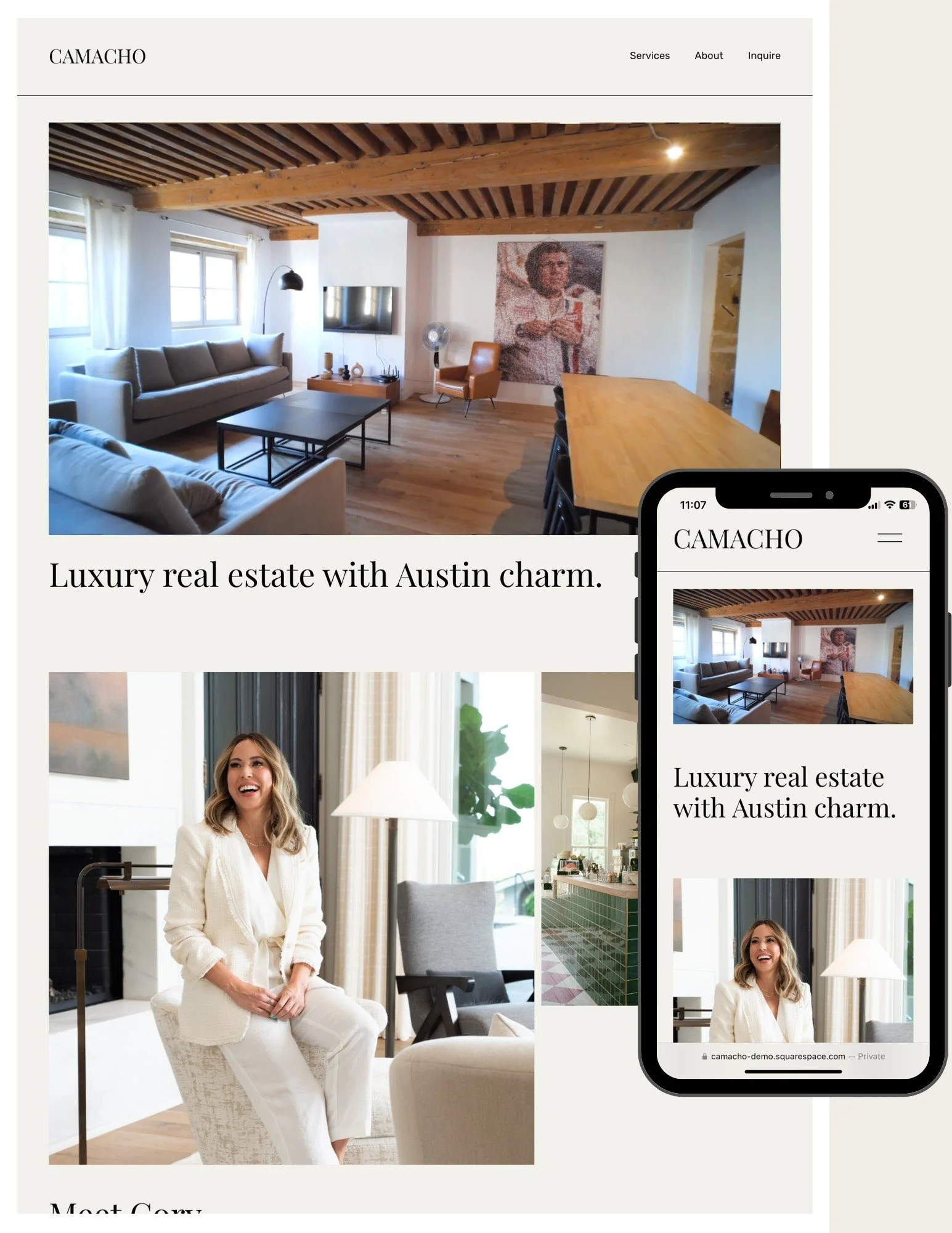 Camacho template by Modern Agent Site Shop