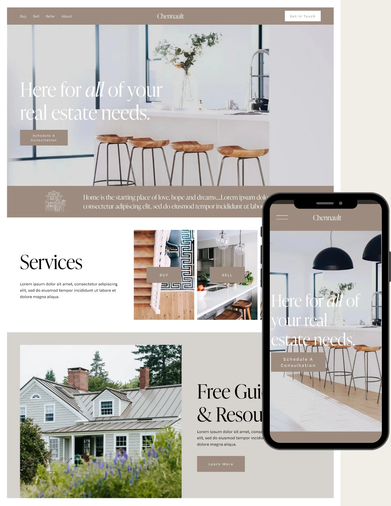 Chennault template by Modern Agent Site Shop