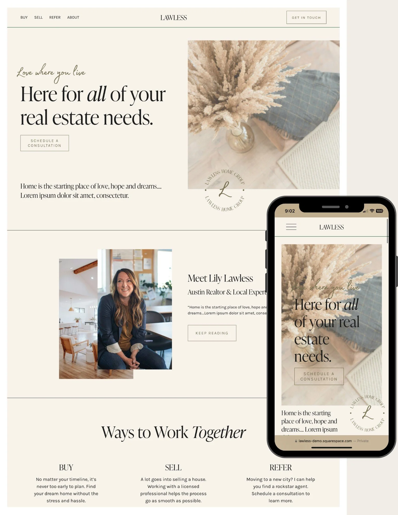 Lawless template by Modern Agent Site Shop