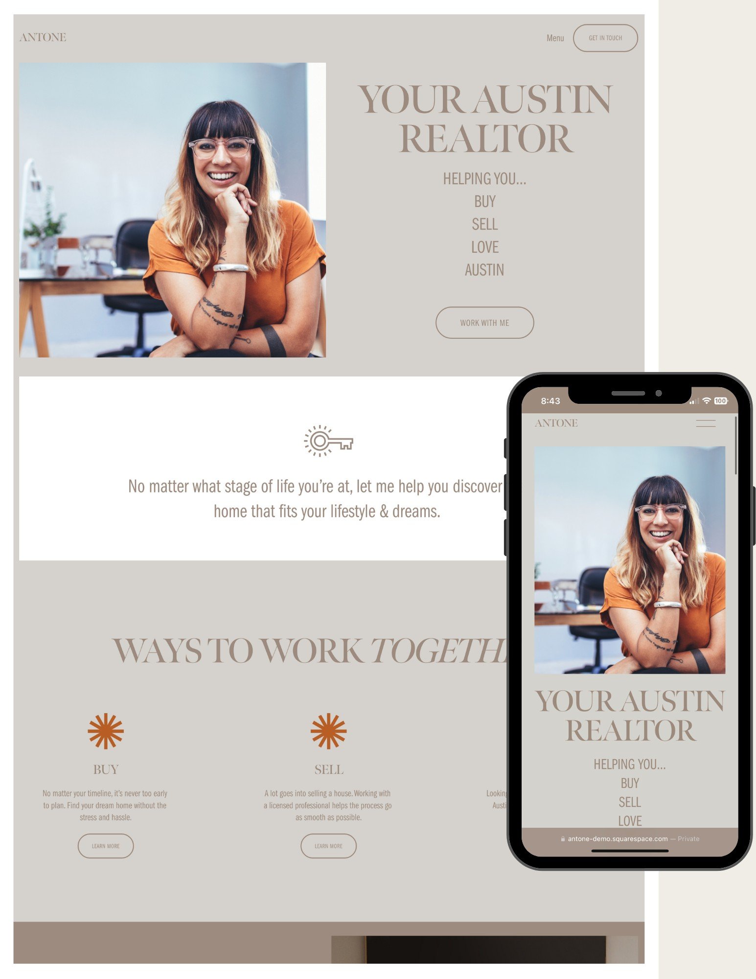 Antone template by Modern Agent Site Shop