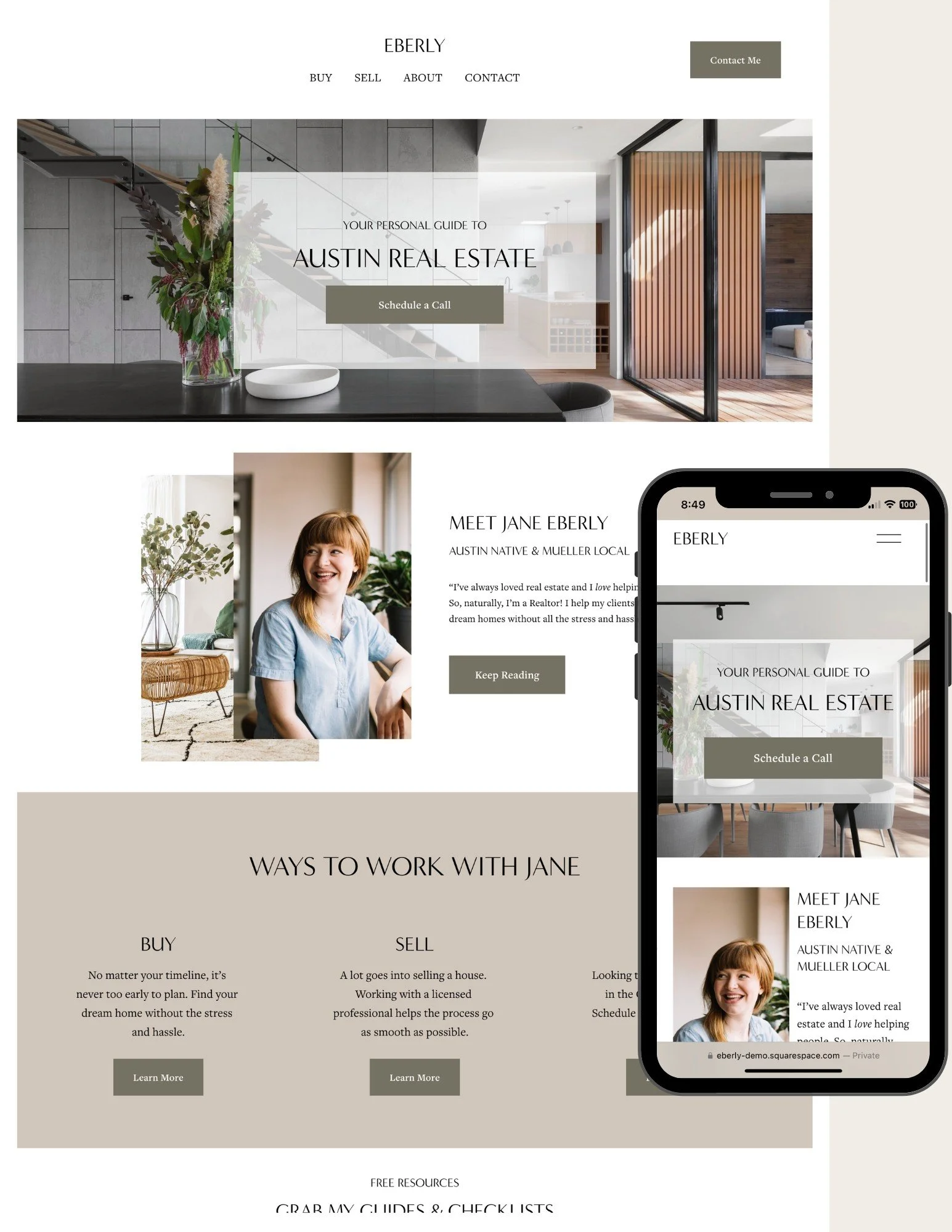 Eberly template by Modern Agent Site Shop