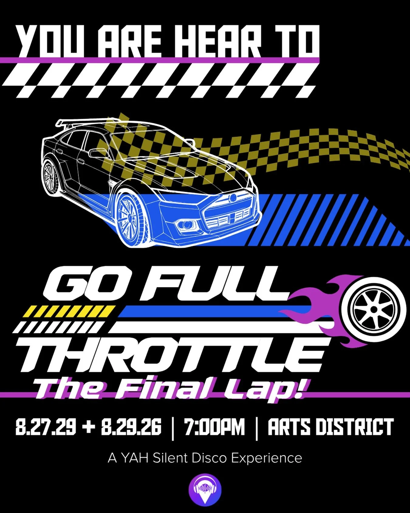 🚨The engines are starting&hellip;

One final lap through the streets of Los Angeles.

Music. Movement. Play.

You Are Hear to: 
GO FULL THROTTLE &mdash; The Final Lap.🚦🏁

🗓️ August 27th &amp; 29th
📍 Arts District + Little Tokyo 

🎟️Tickets are 