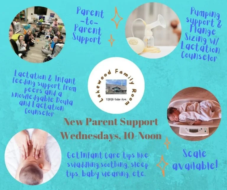 New Parent Support Group on Wednesdays, 10-noon