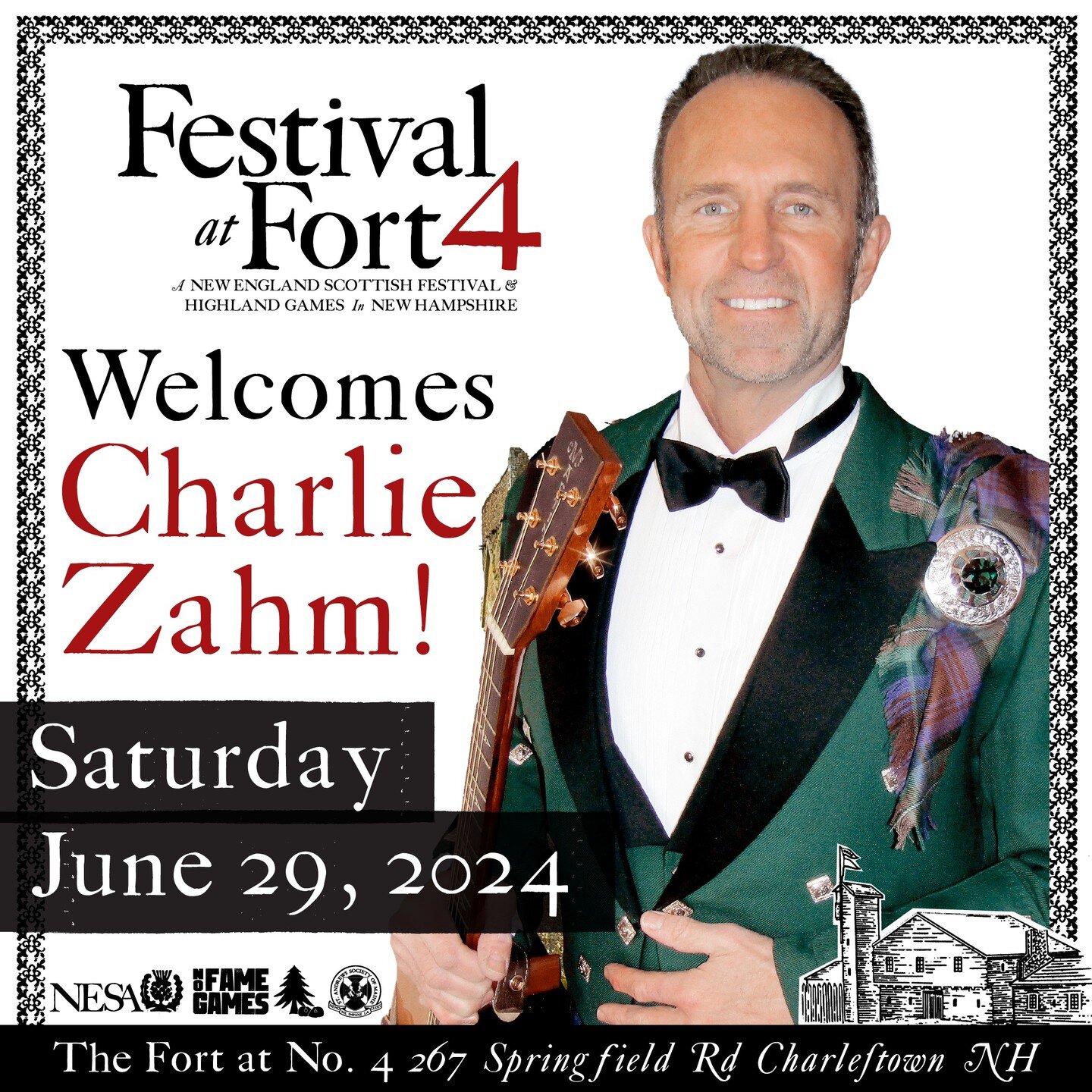 The Festival at Fort 4 welcomes Charlie Zahm to our inaugural festival!
Come watch Charlie, one of the most popular soloists at Celtic music festivals, Maritime, and American Traditional music events anywhere east of the Mississippi preform on the st